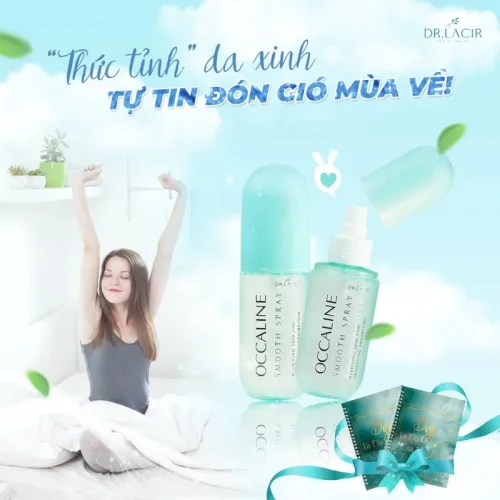 Xịt Khoáng Tế Bào Gốc Dr Lacir Occaline Smooth Spray Giúp Da Căng Bóng 130ml