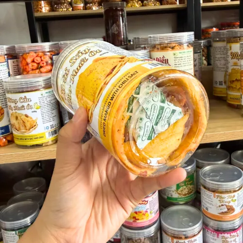 Xoài Sấy Dẻo Muối Ớt Thơm Ngon 400g - Hũ Pet