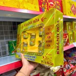 Yến Chưng Đường Phèn Khánh Hòa Saminest 28% Set 5 Hủ 70ml Hộp Màu Vàng
