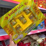 Yến Chưng Đường Phèn Khánh Hòa Saminest 28% Set 5 Hủ 70ml Hộp Màu Vàng