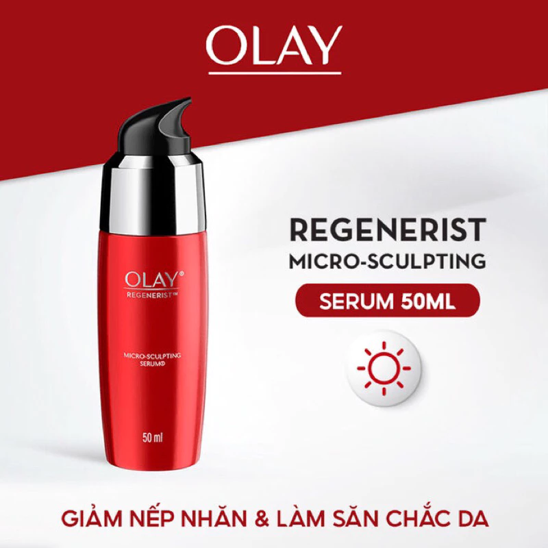 Thiết kế chai pump đỏ đặc trưng của dòng Regenerist