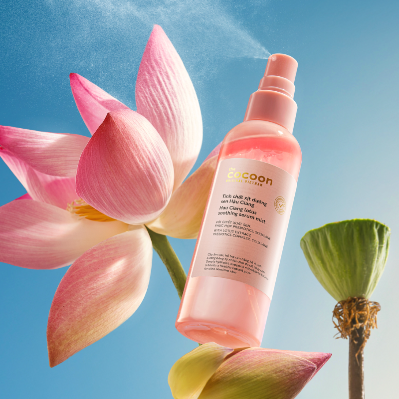 Tinh Chất Xịt Dưỡng Sen Hậu Giang Cocoon 100ml