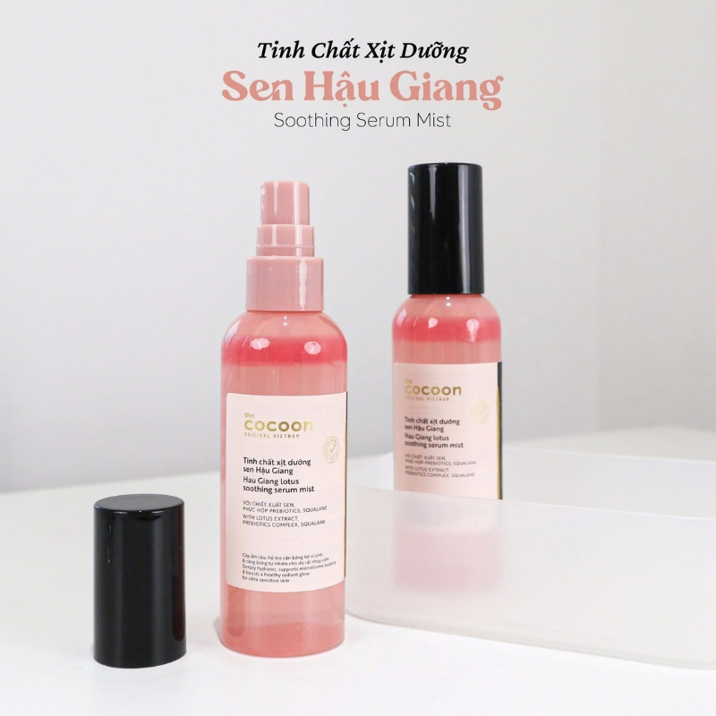 Tinh Chất Xịt Dưỡng Sen Hậu Giang Cocoon 100ml