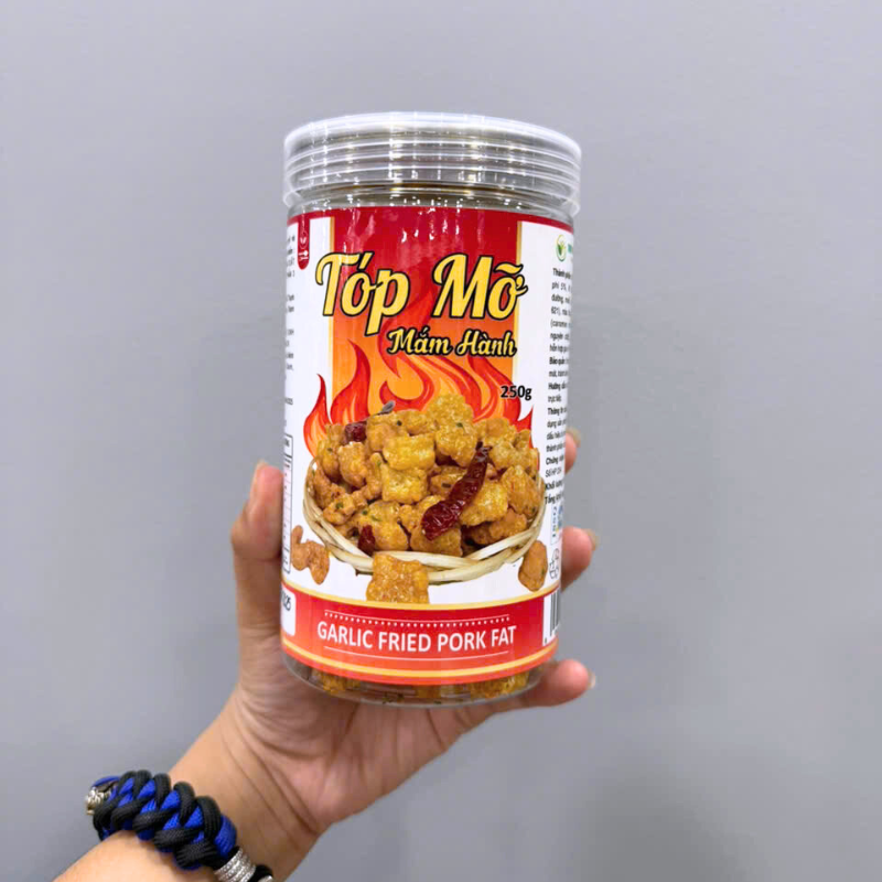 Tóp Mỡ Mắm Hành Thơm Ngon 250g Hộp PET