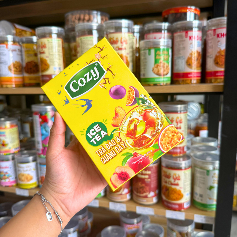 Trà Đào & Chanh Dây Cozy Ice Tea 120g (8 gói x 15g)