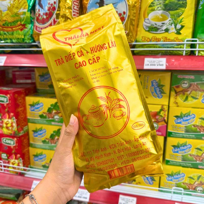 Hướng dẫn dùng trà nóng hoặc pha lạnh in trên bao bì