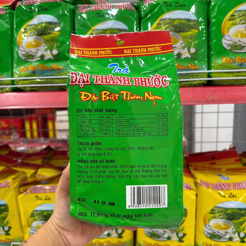 Thông tin thành phần và hướng dẫn sử dụng trên bao bì