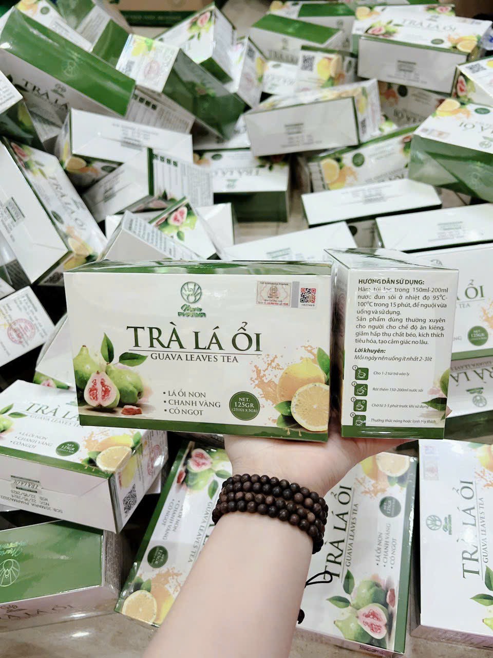 Mặt bên hộp với cách pha và gợi ý sử dụng