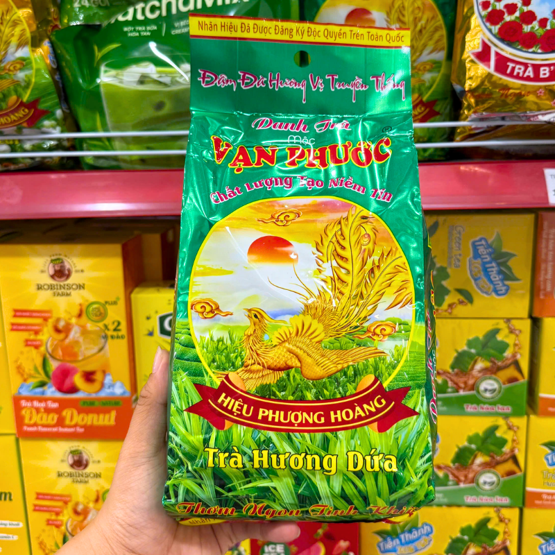 Mặt trước bao bì với nhận diện Hiệu Phượng Hoàng
