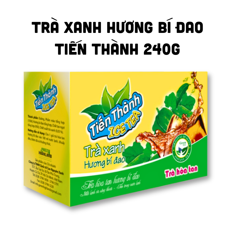 Trà Xanh Hòa Tan Tiến Thành Hương Bí Đao 240g