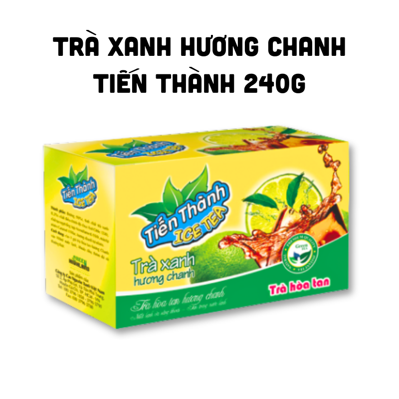 Trà Xanh Hòa Tan Tiến Thành Hương Chanh 240g