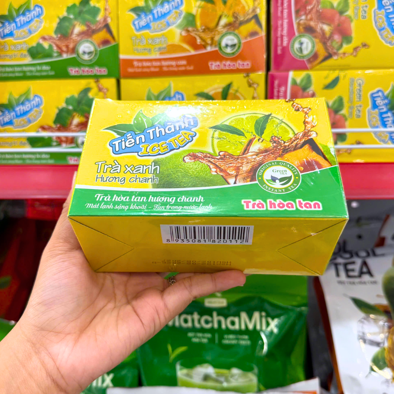 Trà Xanh Hòa Tan Tiến Thành Hương Chanh 240g