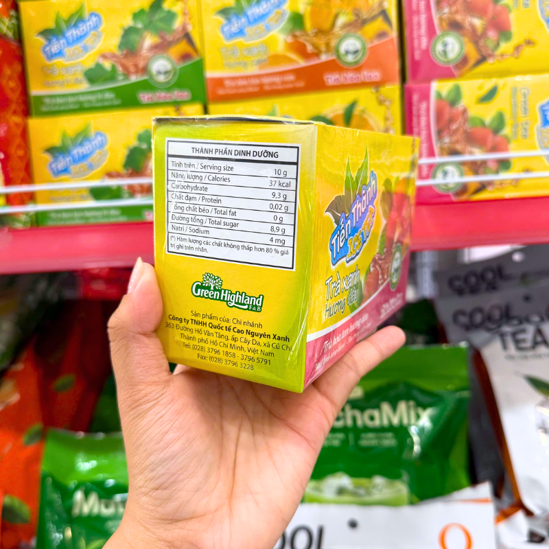 Trà xanh hòa tan Tiến Thành Ice Tea hương dâu 240g