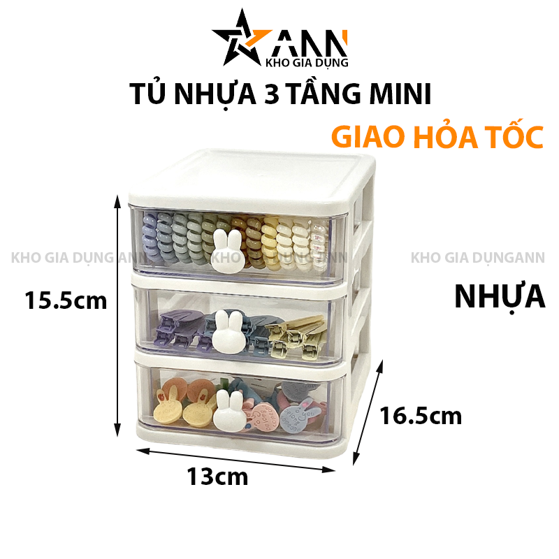 Minh họa kích thước tổng thể 15.5x13x16.5cm