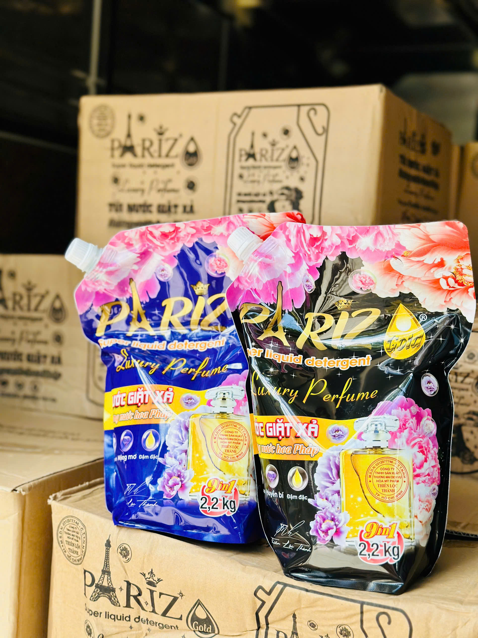 Túi 2 Nước Giặt Xả Pariz 2,2kg (Tổng 4,4kg) - 2 túi