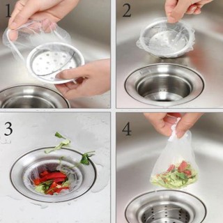 Minh họa các bước lắp và tháo túi lọc