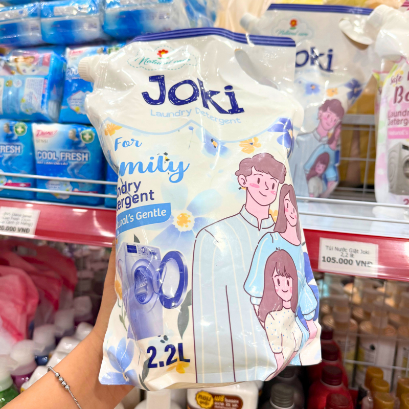 Mặt trước sản phẩm với tên Joki và dung tích 2,2L
