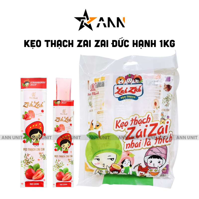 Tổng quan túi 1kg và dạng thanh thạch bên trong