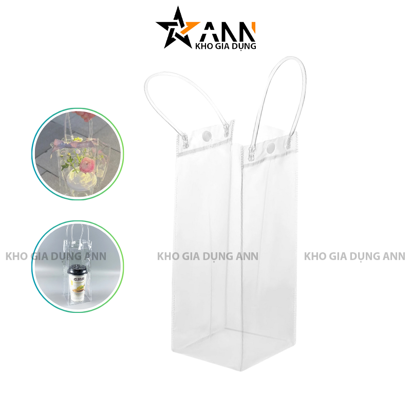 Túi Đựng Bình Trong Suốt - Túi Đựng Ly Giữ Nhiệt 25x10x10cm