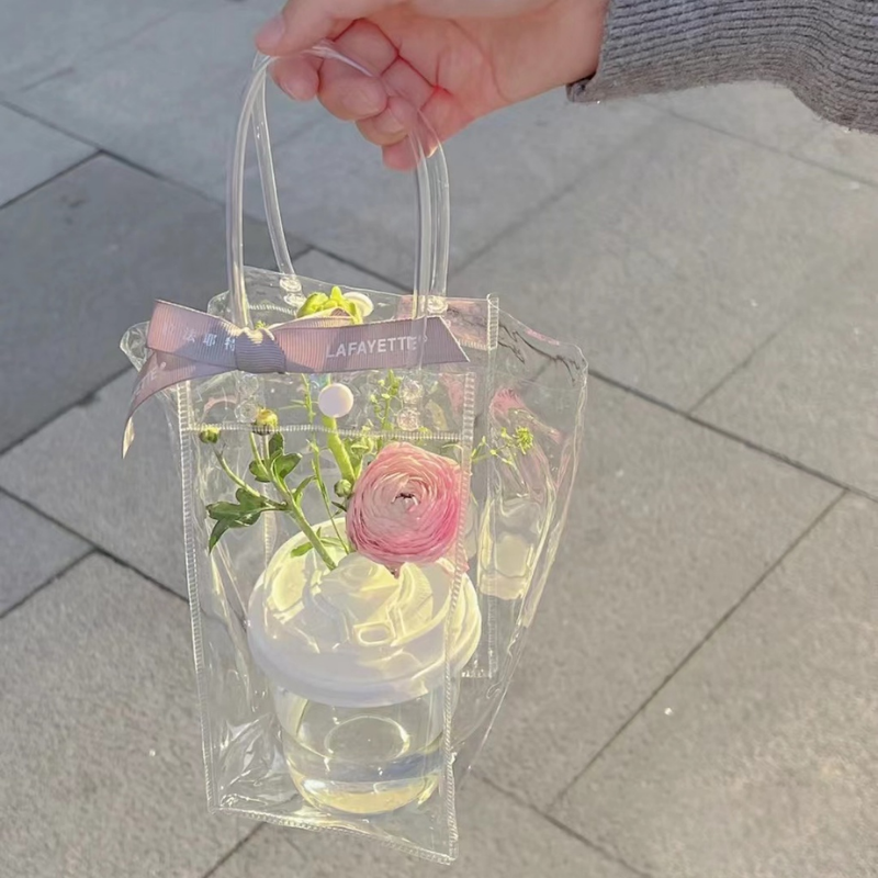 Túi Đựng Bình Trong Suốt - Túi Đựng Ly Giữ Nhiệt 25x10x10cm