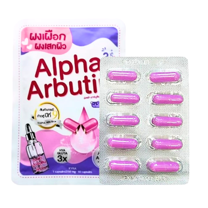 Khám phá Túi Viên Bột Kích Trắng Body Alpha Arbutin 3 Plus+ Thái Lan Màu Tím thuộc nhóm alpha arbutin 3plus