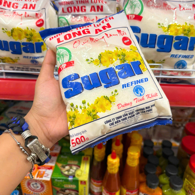 Đường Cát Trắng Long An Sugar Đường Tinh Luyện 500g