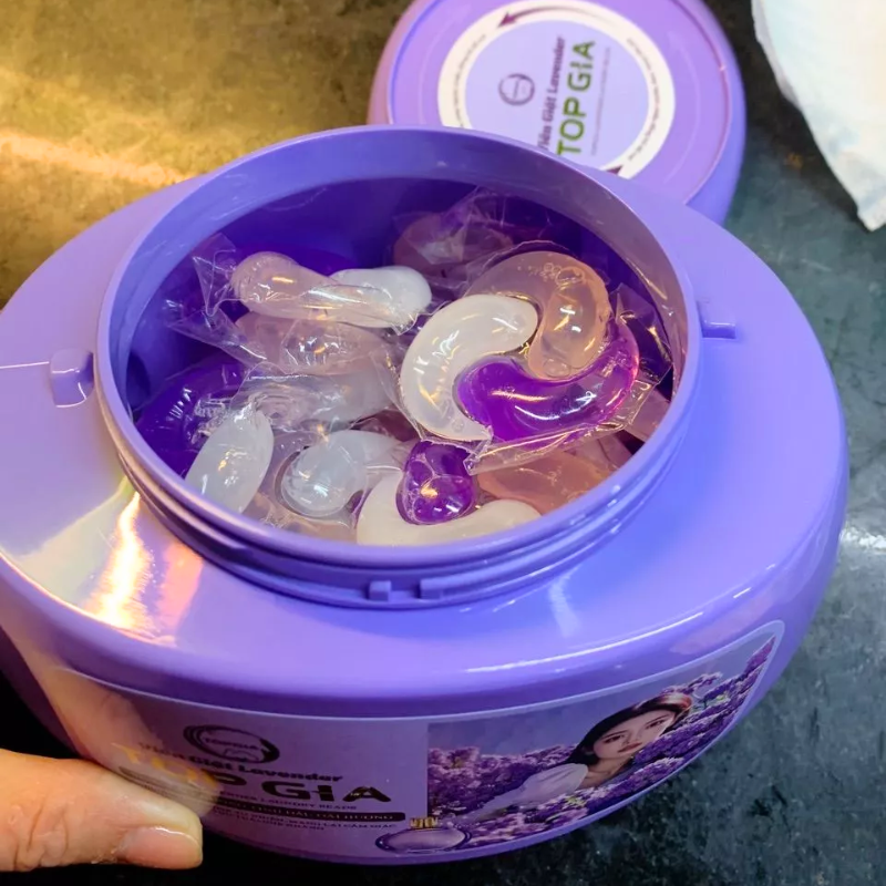 Viên Giặt Top Gia Hương Lavender Hộp 40 Viên