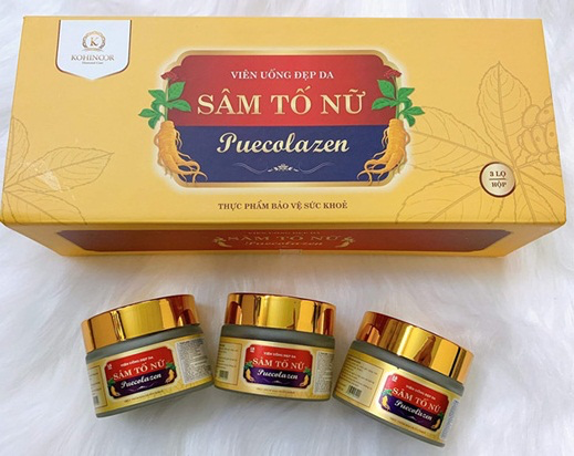 Viên uống sâm tố nữ collagen Puecolazen Kohinoor 45 viên