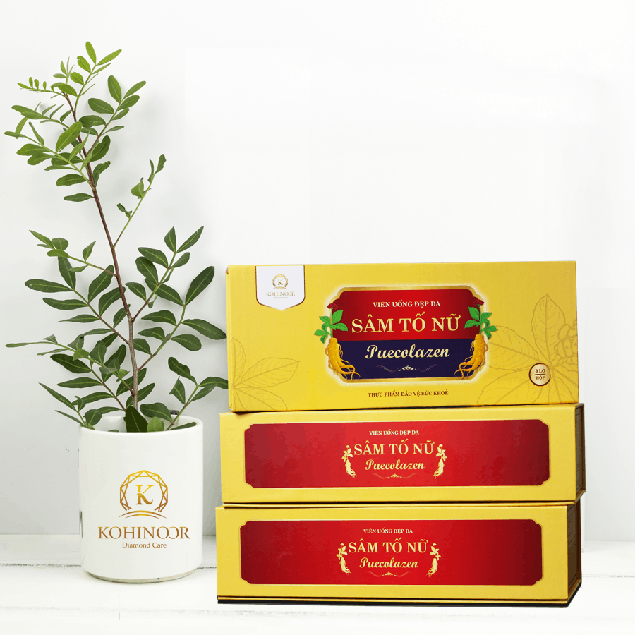 Viên uống sâm tố nữ collagen Puecolazen Kohinoor 45 viên