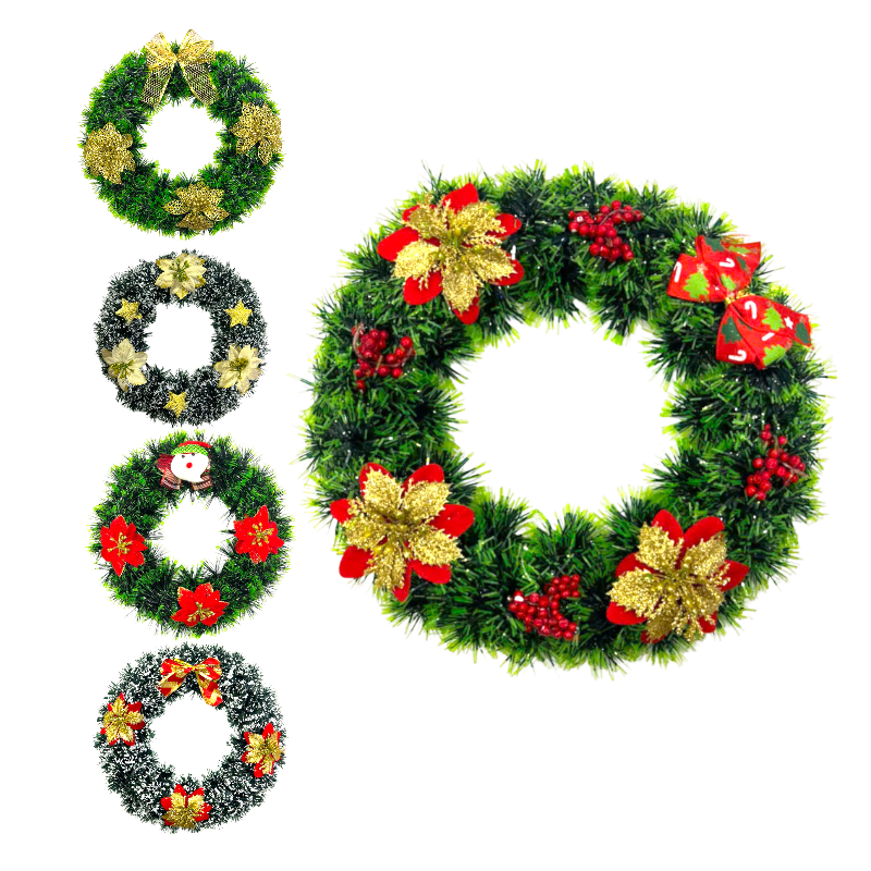 Vòng Hoa Nguyệt Quế Noel Trang Trí Tường Cửa Giáng Sinh 5 Mẫu Size 30cm – một lựa chọn đáng tham khảo trong vòng nguyệt quế noel
