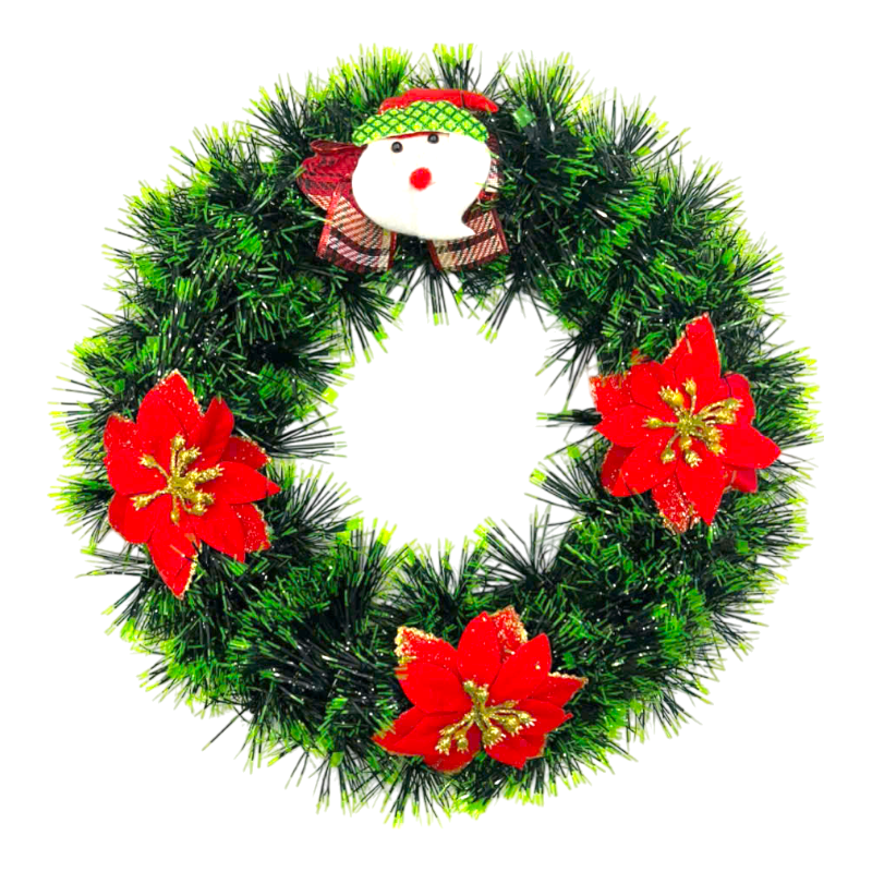 Vòng Hoa Nguyệt Quế Noel Trang Trí Tường Cửa Giáng Sinh 5 Mẫu Size 30cm