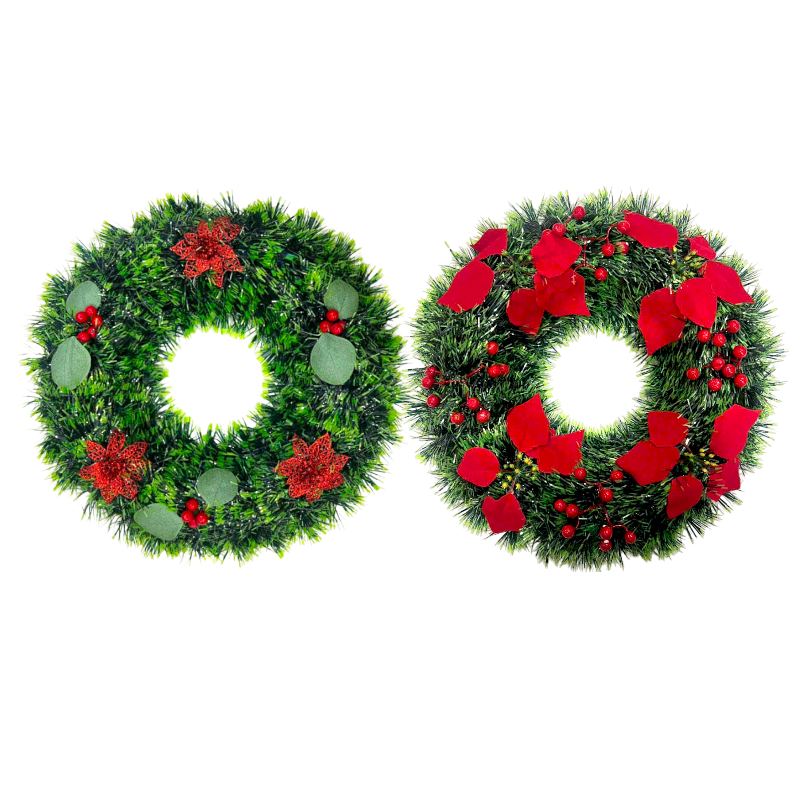 Khám phá Vòng Nguyệt Quế Noel - Trang Trí Giáng Sinh Tường Cửa - 2 Mẫu Cơ Bản Size 38cm thuộc nhóm vòng nguyệt quế noel