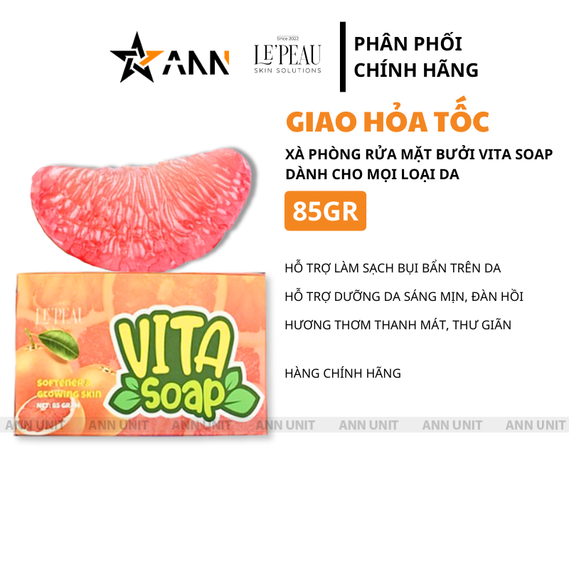 Tên sản phẩm, khối lượng 85g và các điểm nổi bật thể hiện trên hình