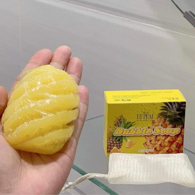 Xà Bông Tắm Body Khóm Bubble Soap 65g Le Peau