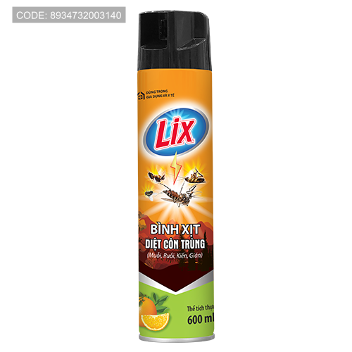 Bình Xịt Diệt Côn Trùng LIX Hương Cam 600ML