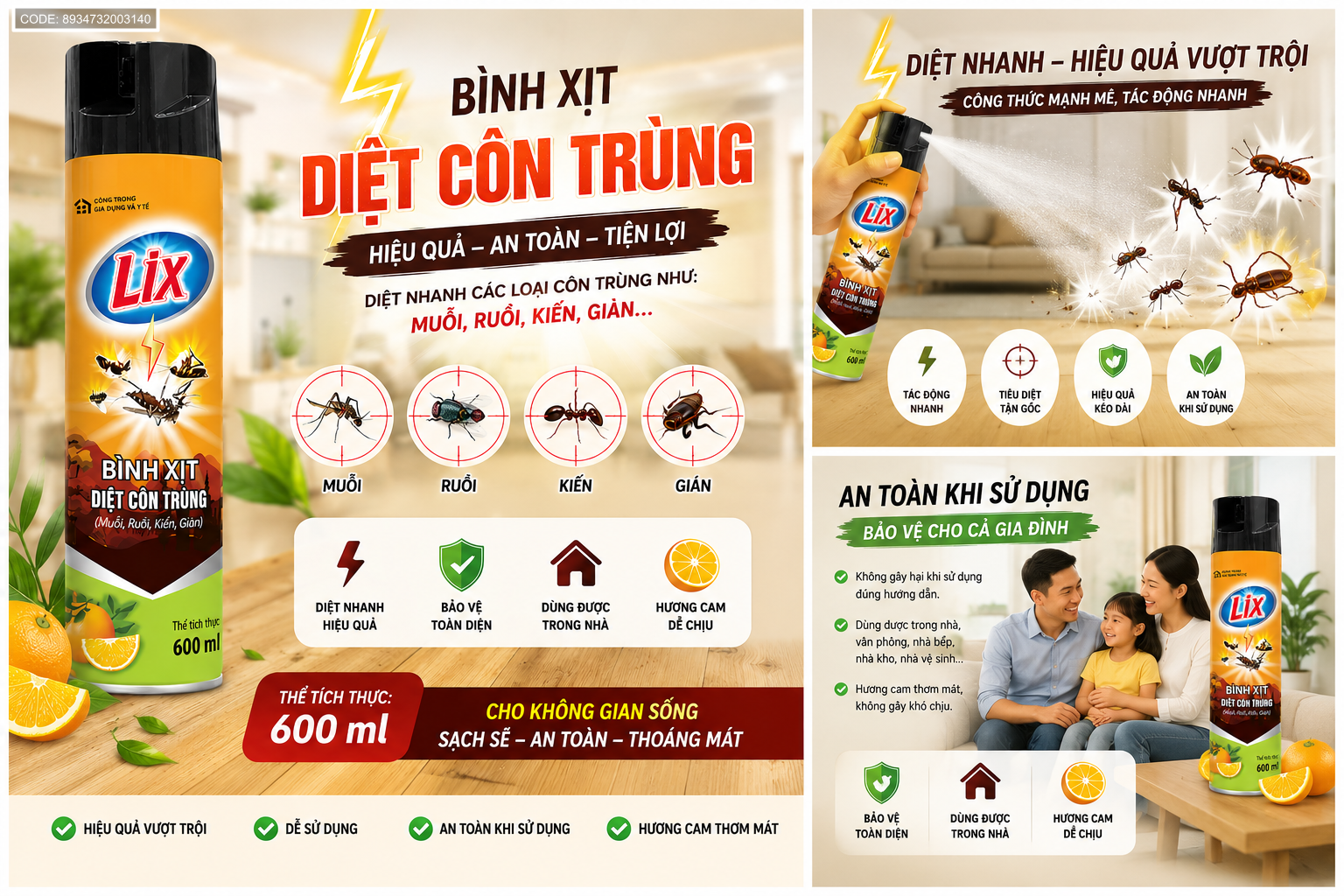 Sản phẩm phù hợp cho nhiều không gian sinh hoạt trong nhà