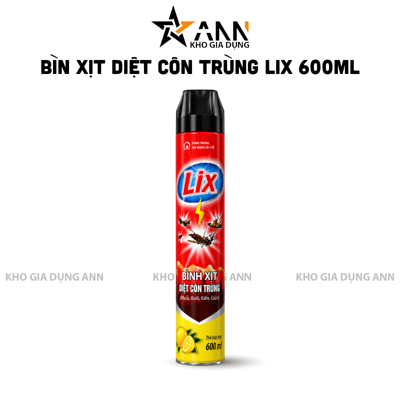 Bình Xịt Diệt Côn Trùng LIX Hương Chanh 600ML