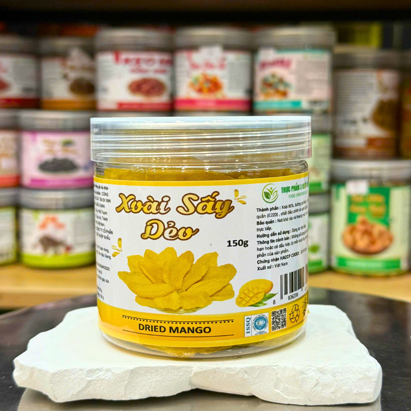 Xoài Sấy Dẻo Mini 150g Hộp PET