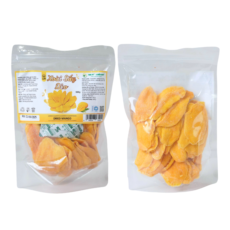 Khám phá Xoài Sấy Dẻo Túi Zip Nguyên Vị Thơm Ngon 500g thuộc nhóm xoài sấy