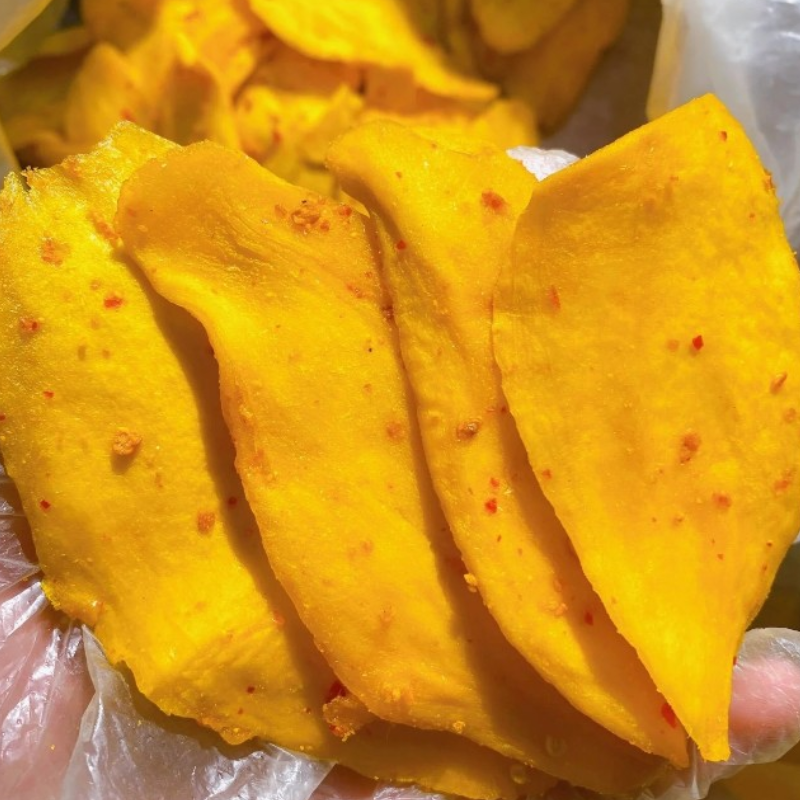 Xoài Sấy Dẻo Muối Ớt Túi Zip 500g
