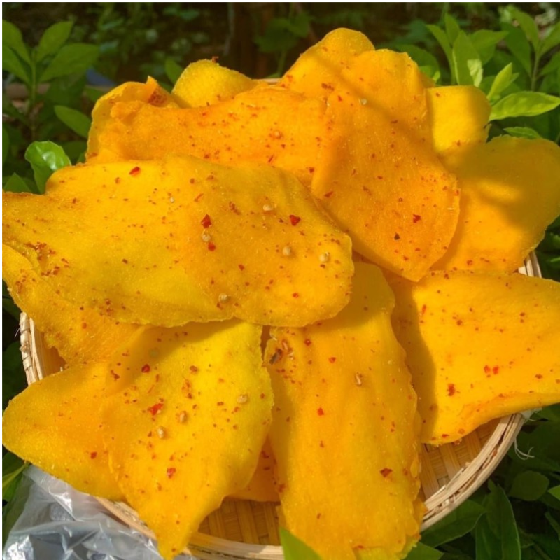 Xoài Sấy Dẻo Muối Ớt Túi Zip 500g