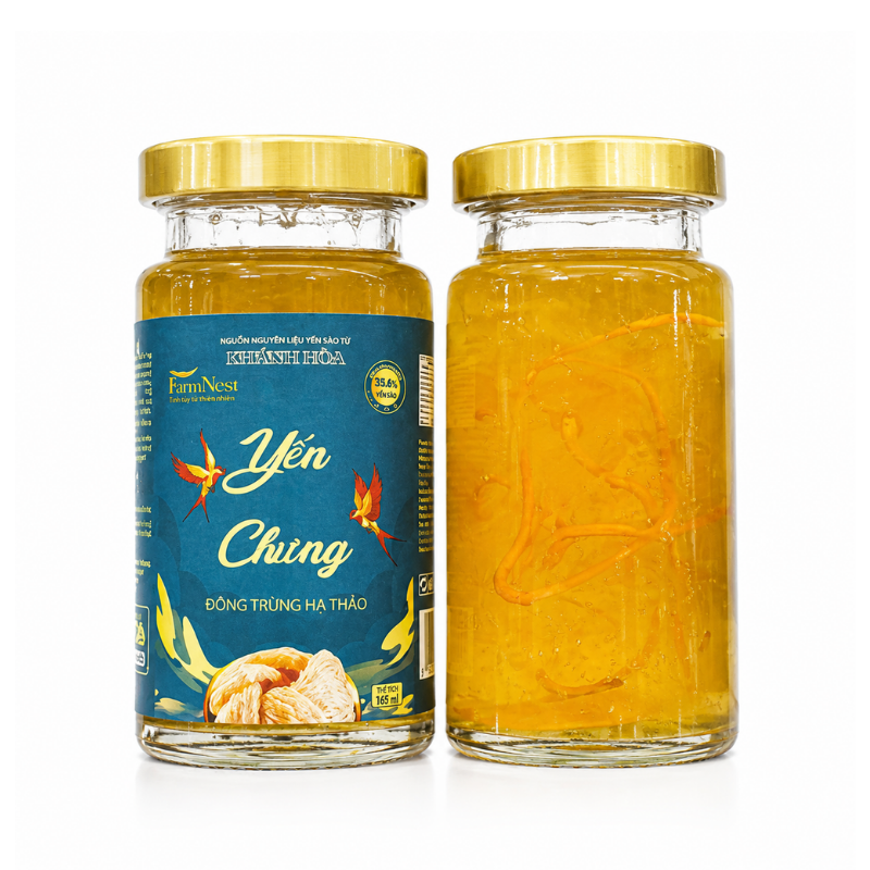 Yến Chưng Đông Trùng Hạ Thảo FarmNest Hũ 150ml phù hợp để tham khảo khi chọn Nước ngọt, nước ép, nước suối, nước yến