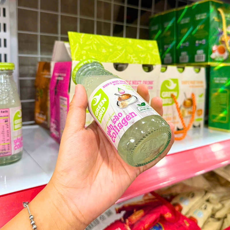 Yến Sào Collagen Green Bird Lốc 6 Chai 185ml