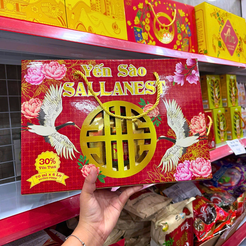 Khám phá Yến Sào SALLANEST Dạng Xách 30% Set 6 Hủ 70ml thuộc nhóm yến sào