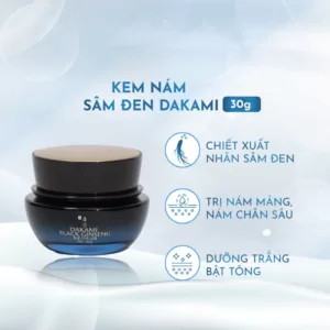 Kem Face Nám Nhân Sâm Đen Dakami Black Ginseng Ban Ngày 33g