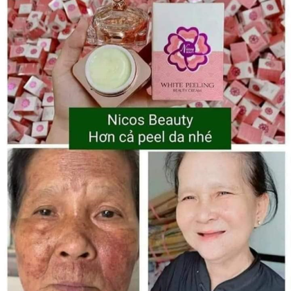 kem face peel da Nicos Cải thiện kết cấu da, đem lại sắc da mịn màn trắng sáng.