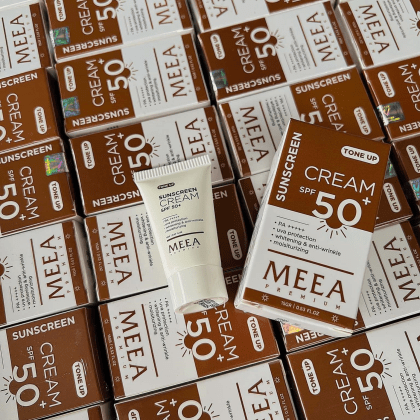 kem chống nắng nâng tôn Meea  Organic