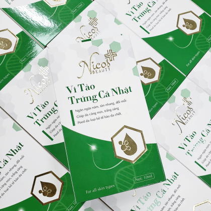 Peel da vi tảo trứng cá Nhật Nicos Beauty Thanh Nhi giúp ngăn ngừa nám