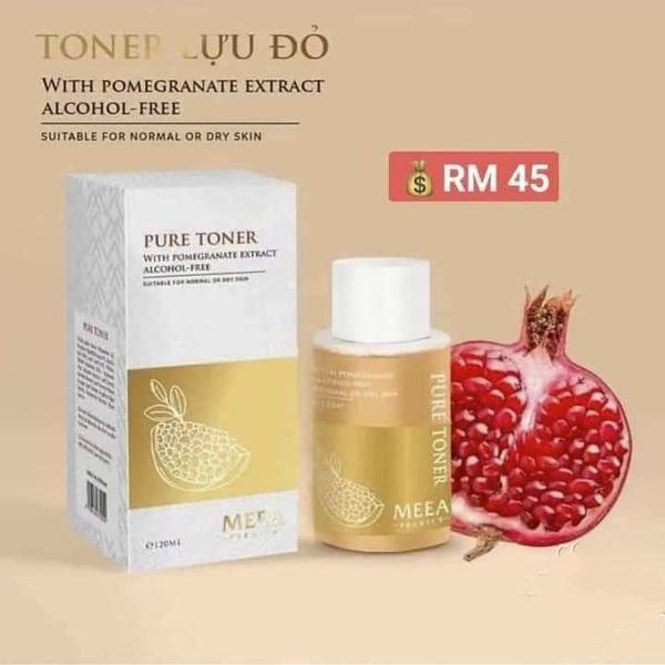 Toner Lựu Đỏ Pure MeeA Organic  giúp mang đến làn da tươi sáng từ bên trong