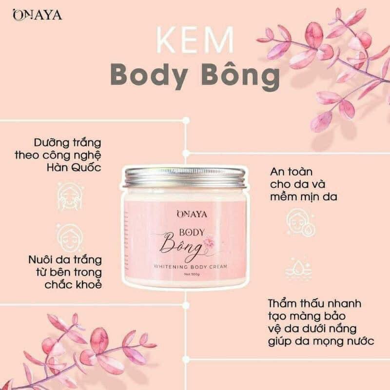 Kem body bông cho làn da trắng sáng rạng rỡ
